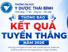 Thông báo kết quả xét tuyển thẳng năm 2026